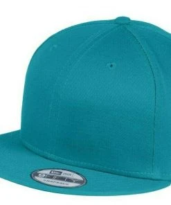 New Era 9FIFTY Flat Brim Snapback Hat Cap -Blank - White, Black, Royal, Navy 950