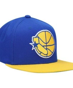 Golden State Warriors Mitchell & Ness NBA Snapback Hat 2Tone Hardwood Cap Retro