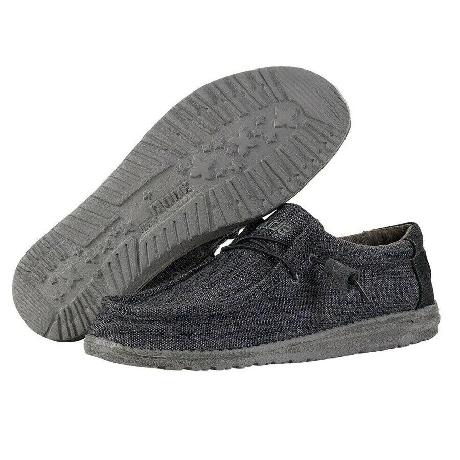 Hey Dude Wally Woven Carbone Men's Shoes Comfortable Lightweight Slip On Casual Hey Dude Shoes 1 Hey Dude Wally Woven Carbone Men's Shoes Comfortable Lightweight Slip On Casual Hey Dude Shoes