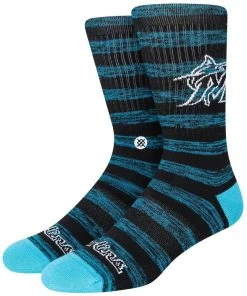 2022 Miami Marlins M Stance Black MLB Twist Baseball Socks Large Men's 9-13