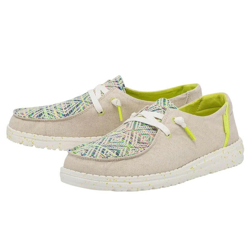 Hey Dude Wendy Playa Fiesta Beach Party Women's Lightweight Casual Shoes SlipOn 2 Hey Dude Wendy Playa Fiesta Beach Party Women's Lightweight Casual Shoes SlipOn