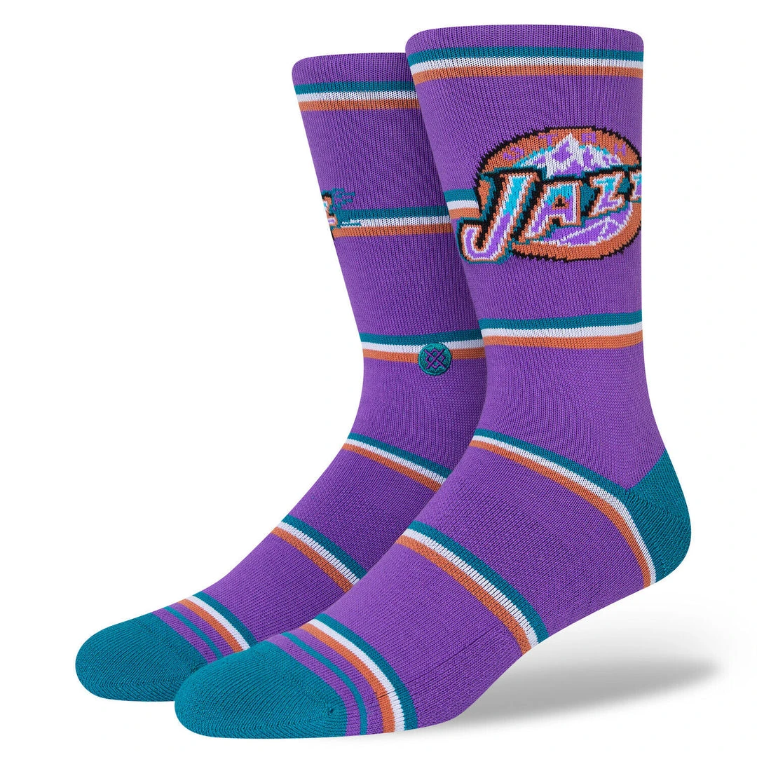 Utah Jazz Stance NBA HWC Hardwood Classics Crew Socks Large Men's 9-13 Retro 2 Utah Jazz Stance NBA HWC Hardwood Classics Crew Socks Large Men's 9-13 Retro