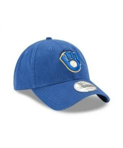 2022 Milwaukee Brewers New Era MLB 9TWENTY Adjustable Strapback Hat Dad Cap