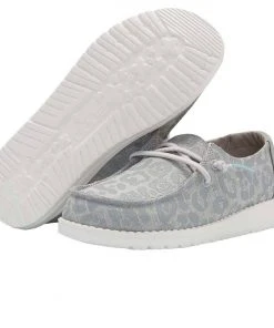 Hey Dude Wendy Youth Cat Eye Grey Shoes Comfortable Lightweight Slip On Casual