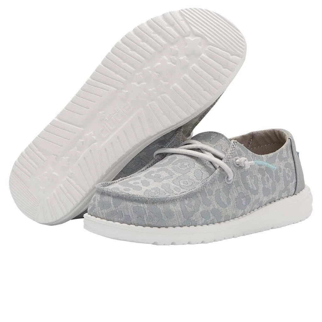 Hey Dude Wendy Youth Cat Eye Grey Shoes Comfortable Lightweight Slip On Casual 1 Hey Dude Wendy Youth Cat Eye Grey Shoes Comfortable Lightweight Slip On Casual