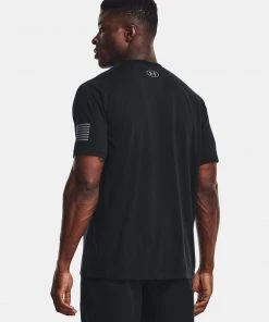 Under Armour Mens UA Freedom Big Flag Logo Short Sleeve Graphic T-Shirt SS Tee