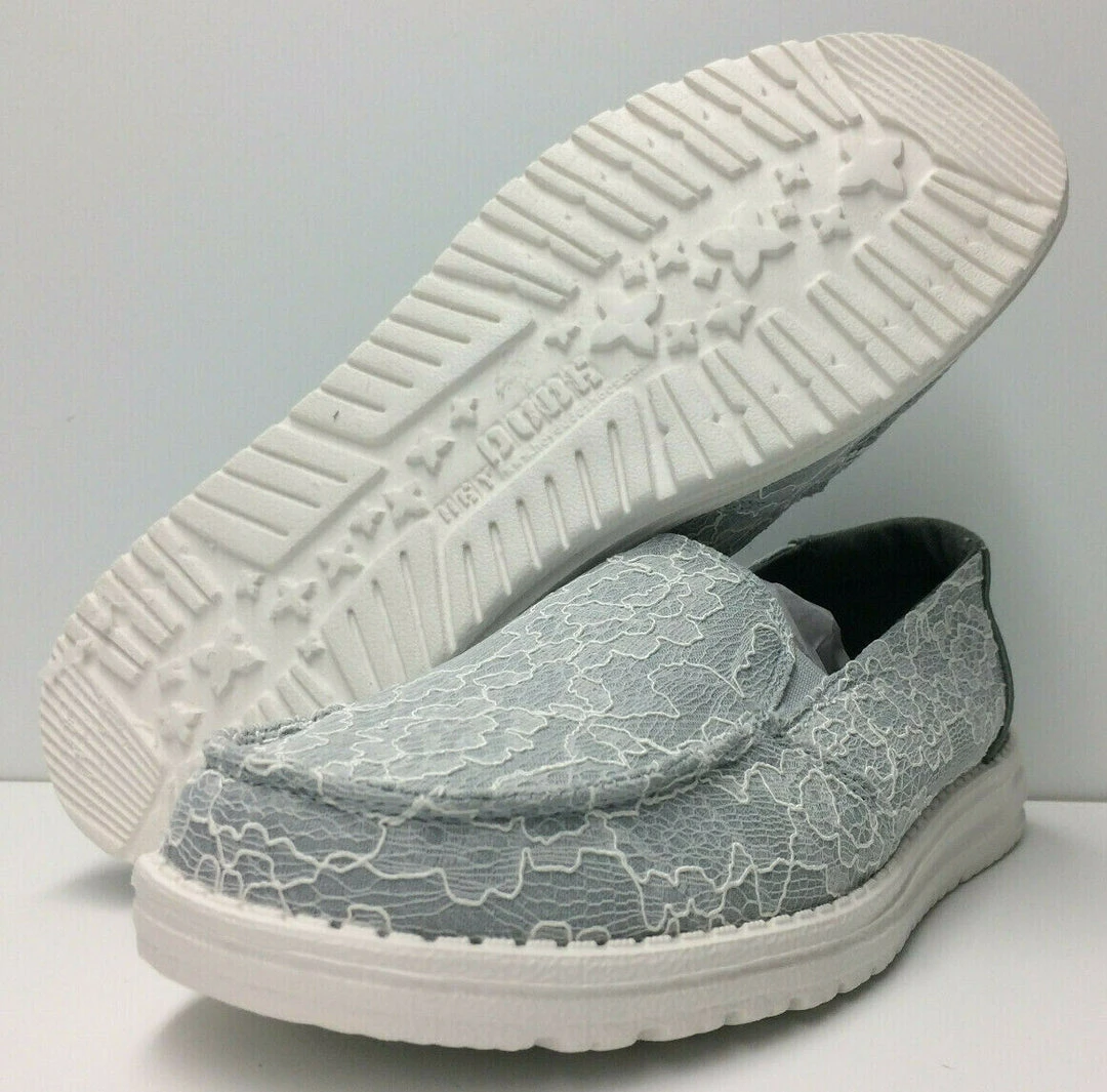 Hey Dude Wendy Lena Lace Azur Women's Lightweight SlipOn Casual Shoe Comfortable Hey Dude Shoes 1 Hey Dude Wendy Lena Lace Azur Women's Lightweight SlipOn Casual Shoe Comfortable Hey Dude Shoes