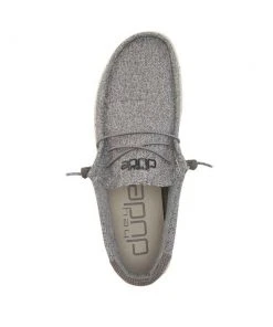 Hey Dude Wally Sox Slate Houndstooth Men's Shoes Comfortable Lightweight Slip On