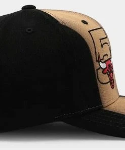 Chicago Bulls Mitchell & Ness Snapback Hat 1997 NBA Finals Champions Cap Black