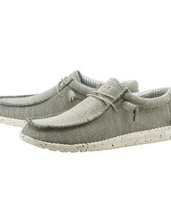 Hey Dude Wally Sox Ash Men's Shoes Comfortable Lightweight Slip On Casual Shoes Hey Dude Shoes