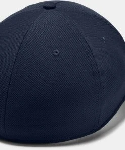 Under Armour Men's UA Blitzing Blank Stretch Fit Cap Curved Flex Hat 1325823