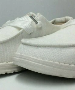 Hey Dude Wendy Flora Lily White Lightweight Casual Comfort Slip On Women's Shoes