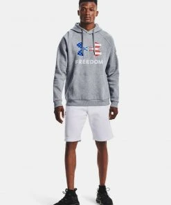 Under Armour Men's UA New Freedom Fleece Big Logo Hoodie Hooded Sweatshirt
