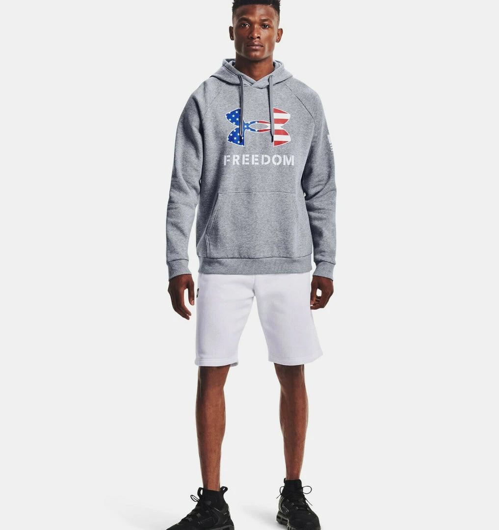 Under Armour Men's UA New Freedom Fleece Big Logo Hoodie Hooded Sweatshirt 1 Under Armour Men's UA New Freedom Fleece Big Logo Hoodie Hooded Sweatshirt