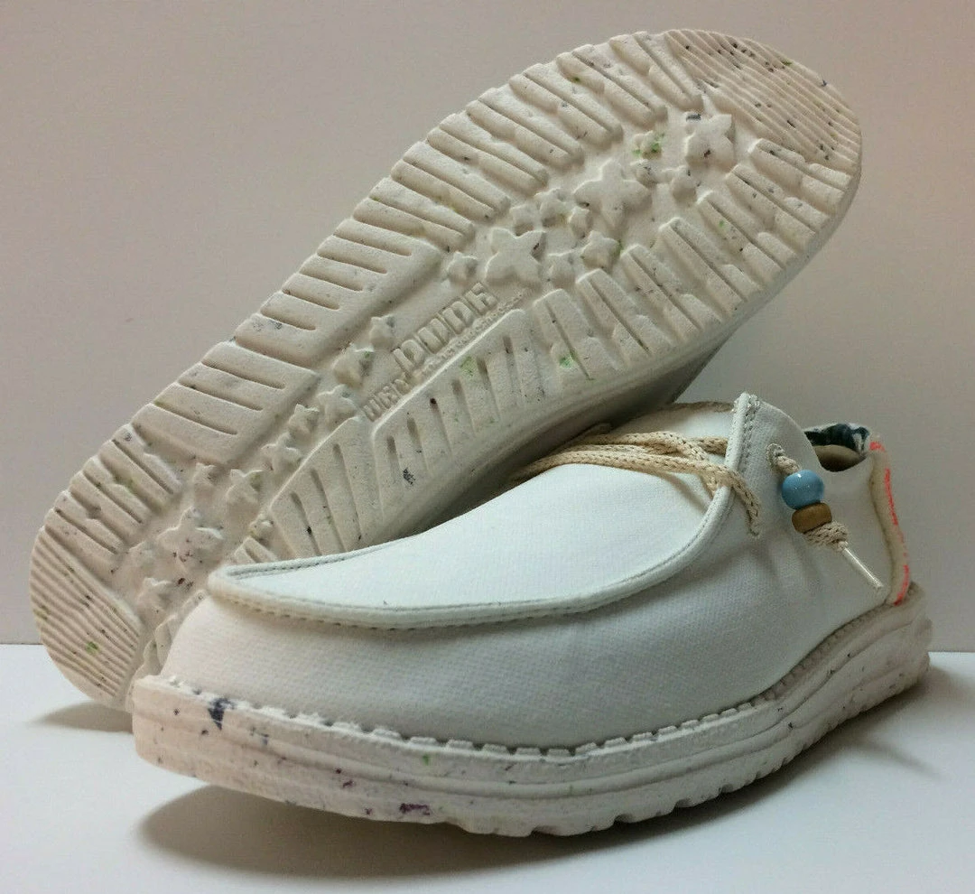 Hey Dude Wendy Natural Salt Women's Lightweight Casual Comfortable Shoes Slip On 1 Hey Dude Wendy Natural Salt Women's Lightweight Casual Comfortable Shoes Slip On