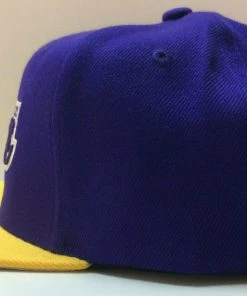 Los Angeles Lakers LA Mitchell & Ness NBA Snapback Hat 2Tone Adjustable Cap Flat