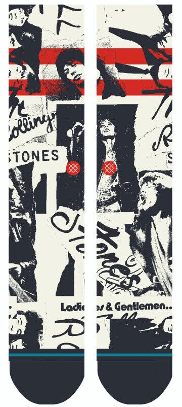 Stance X Kiss Ladies And Gentlemen Rock Crew Socks Large Men's 9-13 2 Stance X Kiss Ladies And Gentlemen Rock Crew Socks Large Men's 9-13