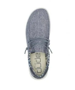 Hey Dude Paul Chambray Navy Men's Shoes Comfortable Lightweight Slip On Casual 11 Hey Dude Paul Chambray Navy Men's Shoes Comfortable Lightweight Slip On Casual