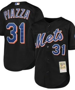 Mike Piazza New York Mets Mitchell & Ness MLB Authentic Batting Practic Jersey