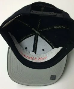 Brooklyn Nets Mitchell & Ness NBA Snapback Hat Nets Ball Logo Cap Flat Brim