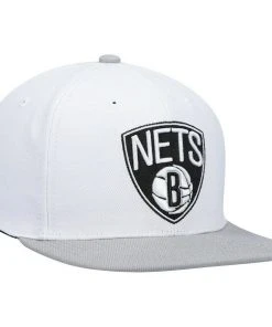2022 Brooklyn Nets Mitchell & Ness NBA Snapback Hat Cap 2Tone Flat Brim