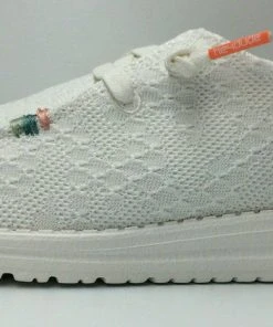 Hey Dude Shoes Hey Dude Wendy Boho White Crochet Women's Lightweight Slip On Casual Shoes 8 Hey Dude Shoes Hey Dude Wendy Boho White Crochet Women's Lightweight Slip On Casual Shoes