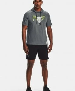 Under Armour Mens UA Project Rock Terry Snake Short Sleeve Hoodie Dwayne Johnson