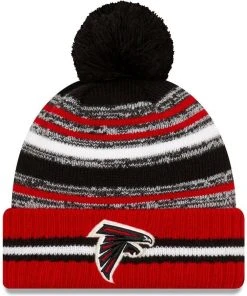 NFL 2021 Atlanta Flacons New Era Knit Hat On Field Sideline Beanie Stocking Cap