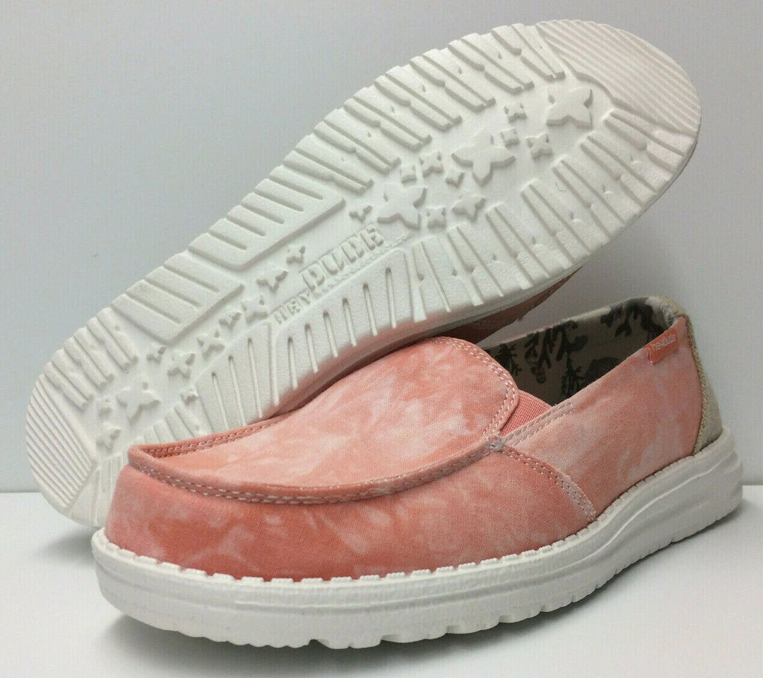 Hey Dude Wendy Lena Tie Dye Peach Women's Lightweight SlipOn Casual Shoe Comfort 1 Hey Dude Wendy Lena Tie Dye Peach Women's Lightweight SlipOn Casual Shoe Comfort