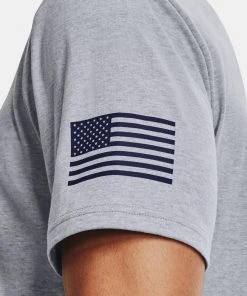 Under Armour Mens UA Freedom Big Flag Logo Short Sleeve Graphic T-Shirt SS Tee