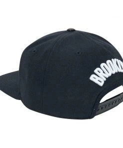 Brooklyn Nets Pro Standard NBA Snapback Hat Flat Brim Adjustable Black Cap