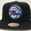 2022 Philadelphia 76ers Mitchell & Ness NBA Snapback Hat Cap Sixers Adjustable