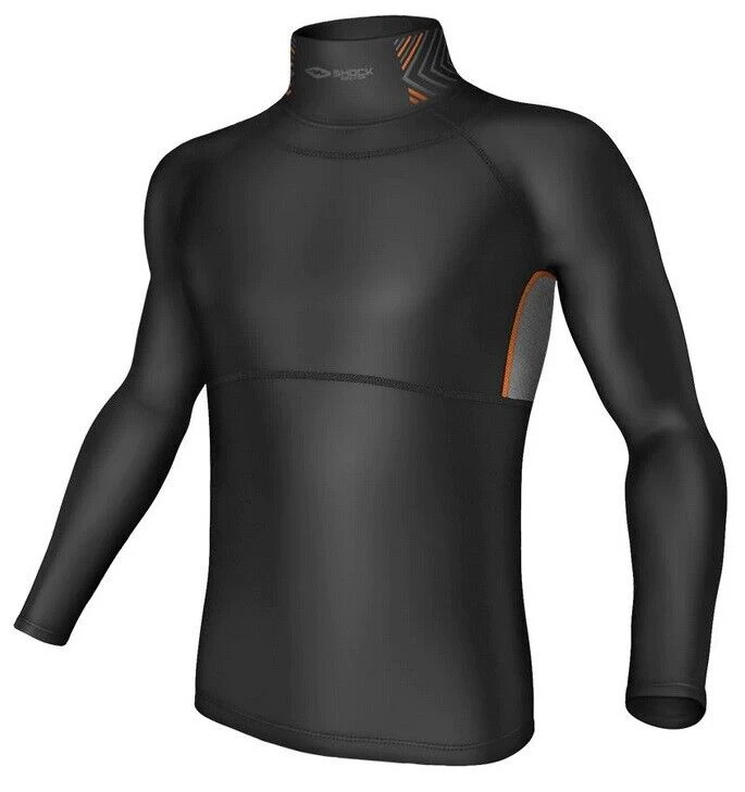 Shock Doctor Ultra Compression Hockey Long Sleeve Shirt With Neck Guard Mens 3 Shock Doctor Ultra Compression Hockey Long Sleeve Shirt With Neck Guard Mens