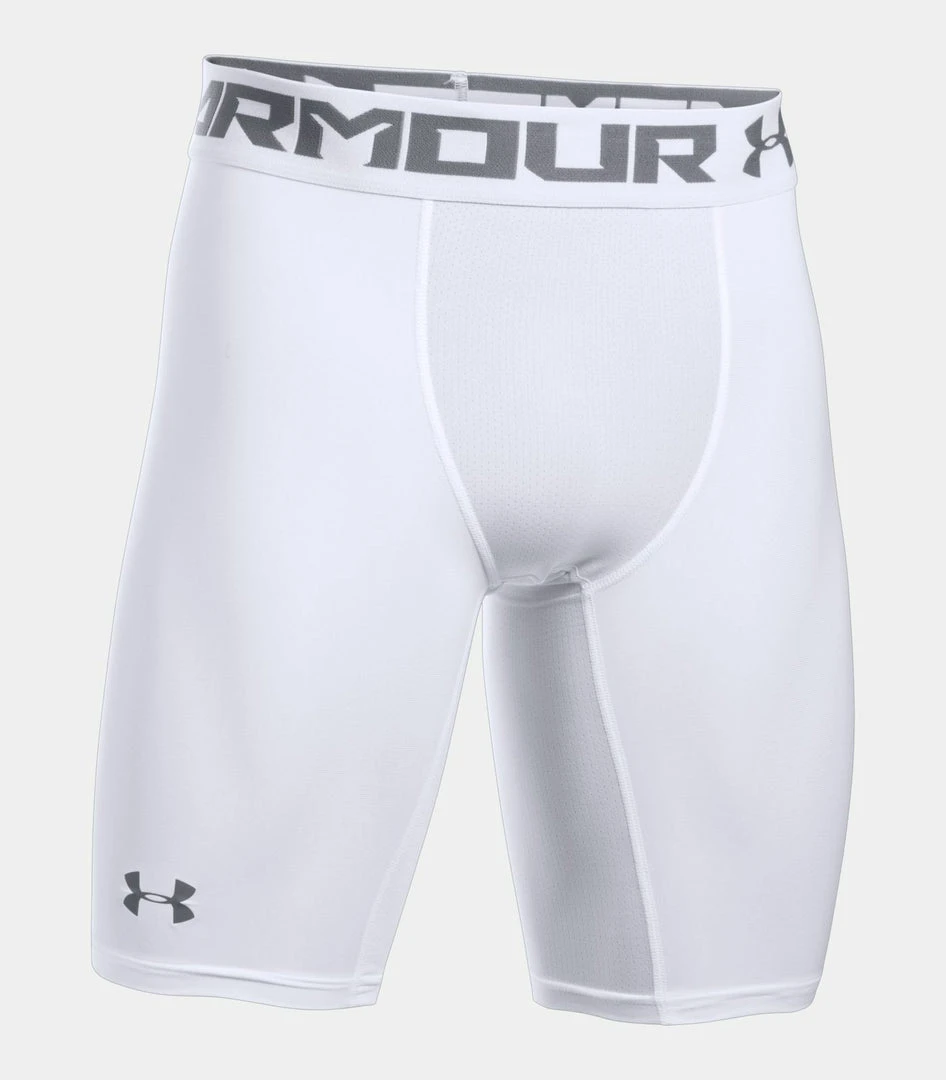 Under Armour Men's UA HeatGear Armour Long Compression Shorts Workout 9" Length 1 Under Armour Men's UA HeatGear Armour Long Compression Shorts Workout 9" Length