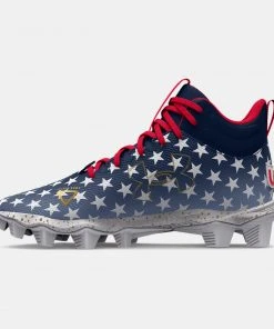 2023 Under Armour Boys' UA Spotlight Franchise USA Jr. Football Molded Cleats