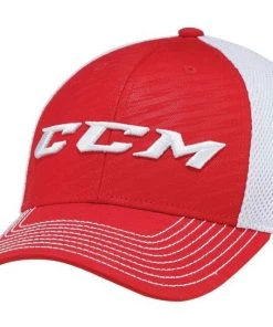 CCM Hockey Hopkins Performance Stretch Fit Flex Mesh Back Cap Hat