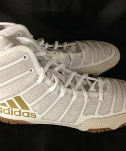 Adidas AdiZero Varner 2 Men's White Limited Edition Wrestling Shoes