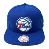2022 Philadelphia 76ers Mitchell & Ness NBA Snapback Hat Cap Sixers Adjustable