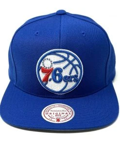 2022 Philadelphia 76ers Mitchell & Ness NBA Snapback Hat Cap Sixers Adjustable