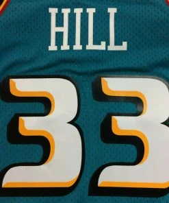 Grant Hill Detroit Pistons Mitchell & Ness NBA Authentic Jersey 1998-1999 Teal