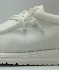 Hey Dude Wally Linen Natural White Casual Lightweight Slip On Men's Shoes Hey Dude Shoes 8 Hey Dude Wally Linen Natural White Casual Lightweight Slip On Men's Shoes Hey Dude Shoes