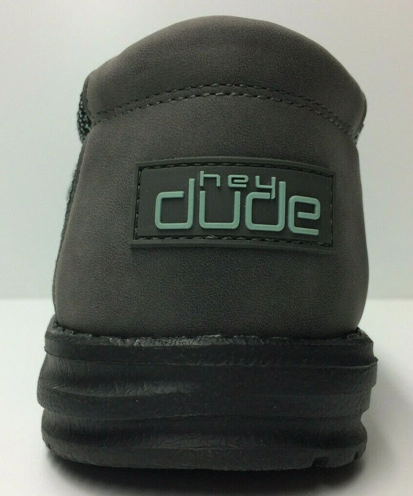 Hey Dude Wally Sox Asphalt Azur Men's Lightweight Slip On Casual Comfort Shoes Hey Dude Shoes 4 Hey Dude Wally Sox Asphalt Azur Men's Lightweight Slip On Casual Comfort Shoes Hey Dude Shoes