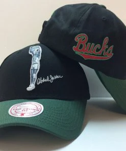 Kareem Abdul-Jabbar Milwaukee Bucks Mitchell & Ness NBA Snapback Hat HWC Cap