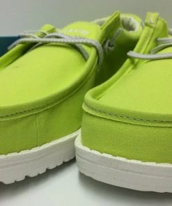 Hey Dude Wally Youth Fresh Lime Comfortable Lightweight Slip On Casual Shoes Hey Dude Shoes