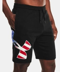 Under Armour Men's UA Freedom Rival Big Flag Logo Casual Workout Fitness Shorts 14 Under Armour Men's UA Freedom Rival Big Flag Logo Casual Workout Fitness Shorts