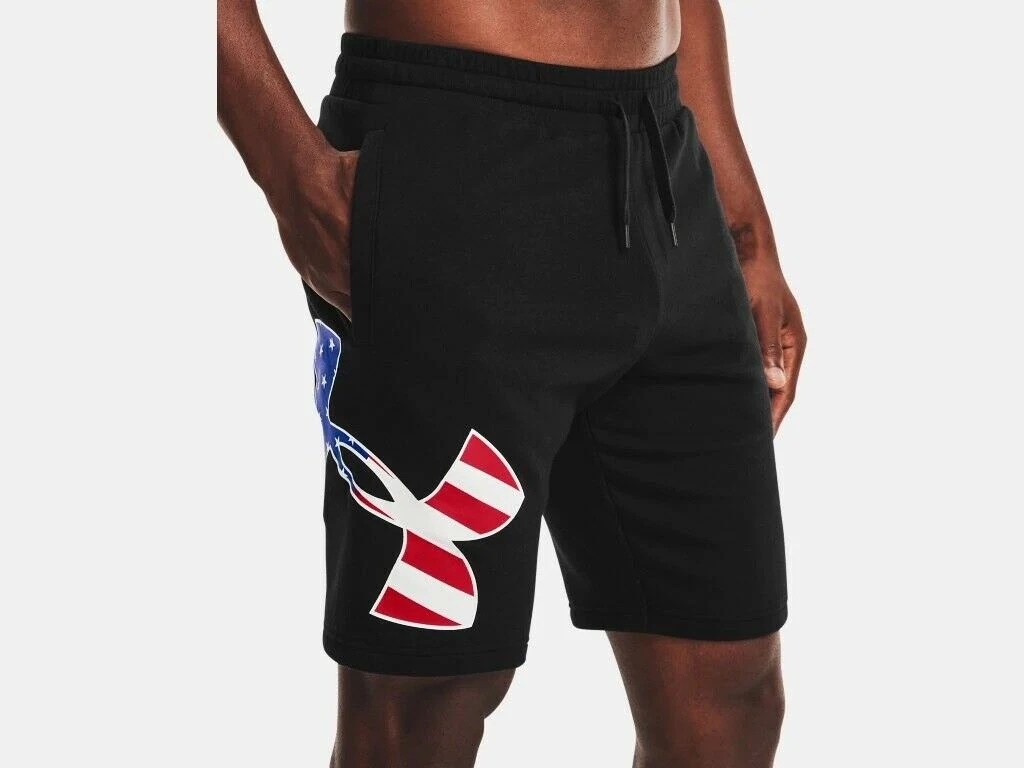 Under Armour Men's UA Freedom Rival Big Flag Logo Casual Workout Fitness Shorts 3 Under Armour Men's UA Freedom Rival Big Flag Logo Casual Workout Fitness Shorts