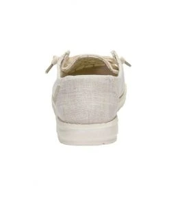 Hey Dude Wendy Canvas Sparkling Gold Women's Lightweight Shoes Slip On Casual Hey Dude Shoes