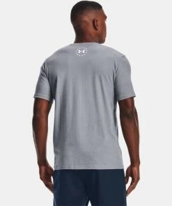 Under Armour Mens UA Freedom Hook Logo Short Sleeve Graphic T-Shirt SS Tee
