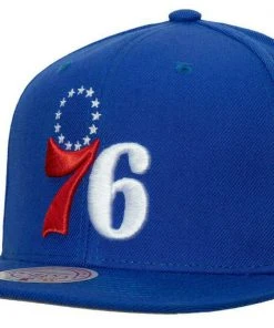 Philadelphia 76ers Mitchell & Ness NBA Snapback Hat 2Tone Hardwood Cap Sixers