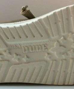 Hey Dude Wally Recycled Leather Travertine Men's Shoes Comfortable Lightweight Hey Dude Shoes